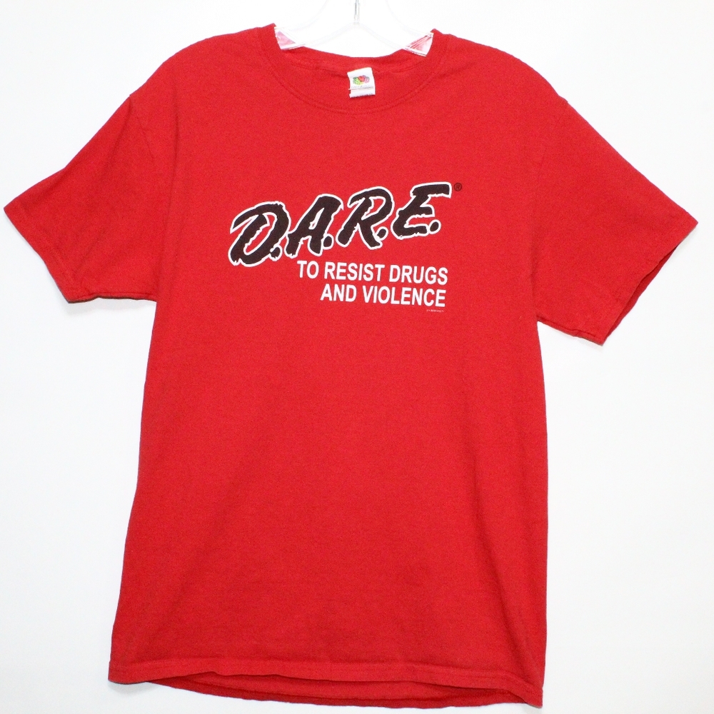 Vintage 90'S/00' D.A.R.E HTF RED Medium